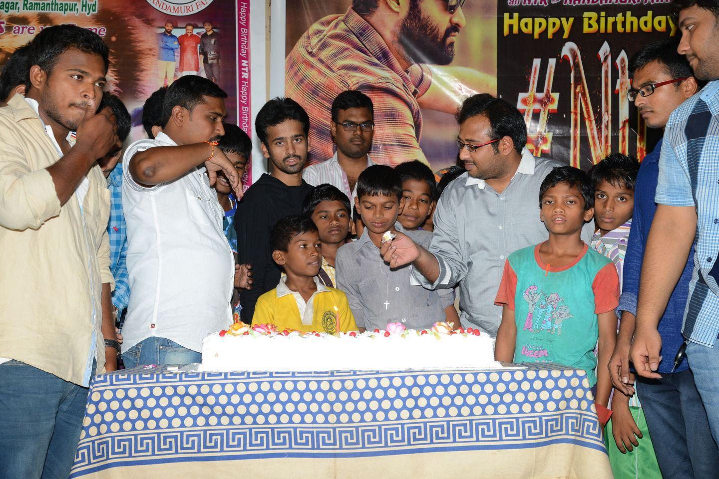 Fans NTR Birthday Celebrations at Don Bosco School Photos