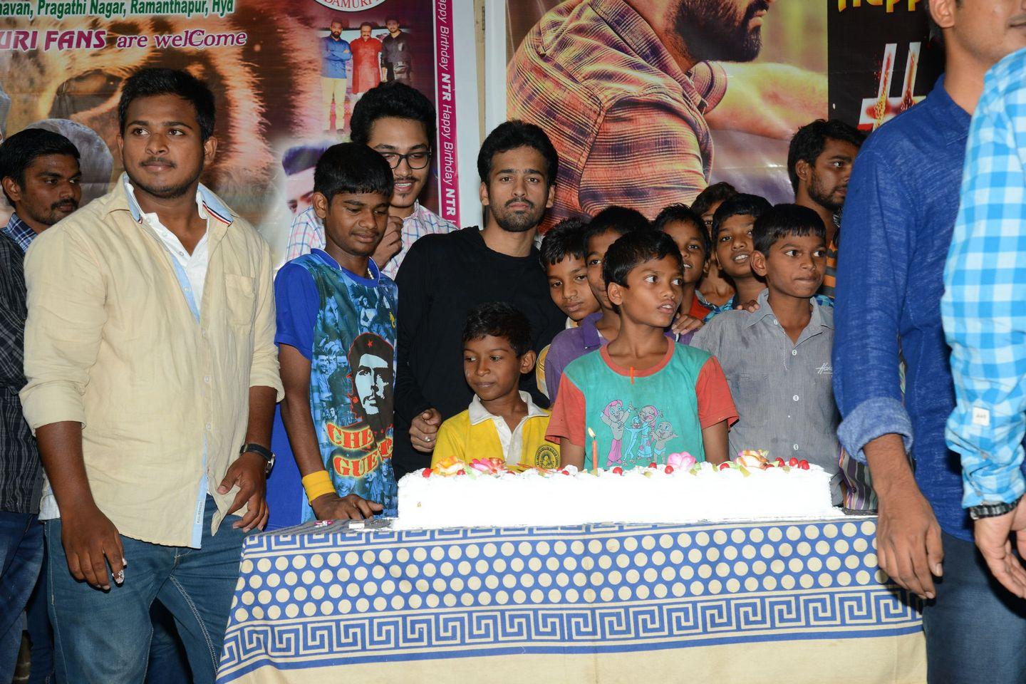 Fans NTR Birthday Celebrations at Don Bosco School Photos