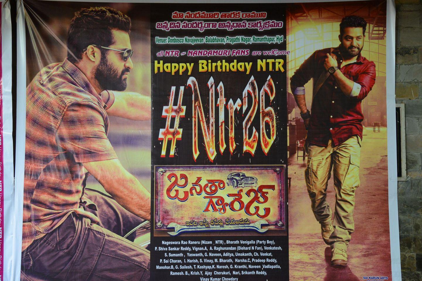 Fans NTR Birthday Celebrations at Don Bosco School Photos