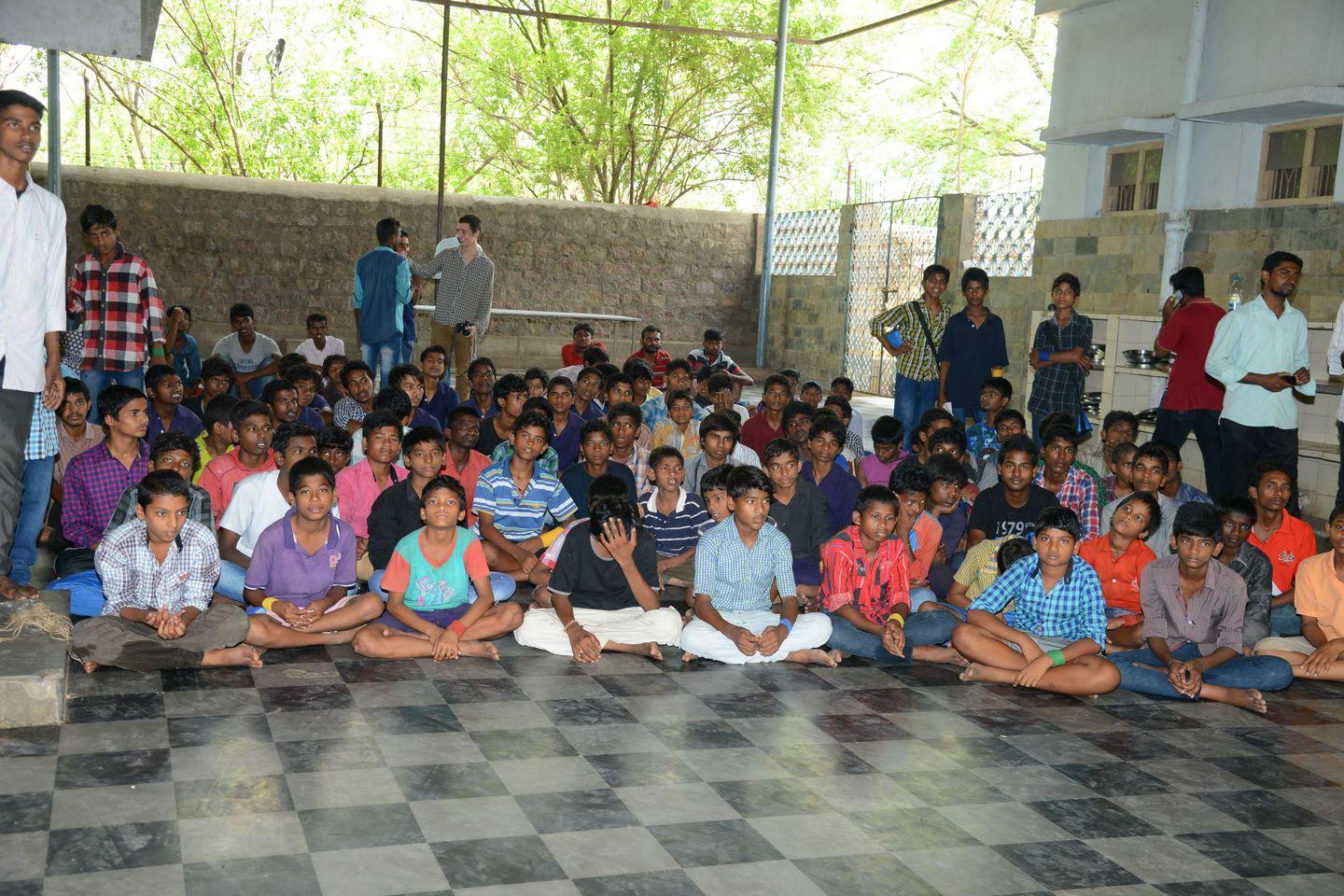 Fans NTR Birthday Celebrations at Don Bosco School Photos