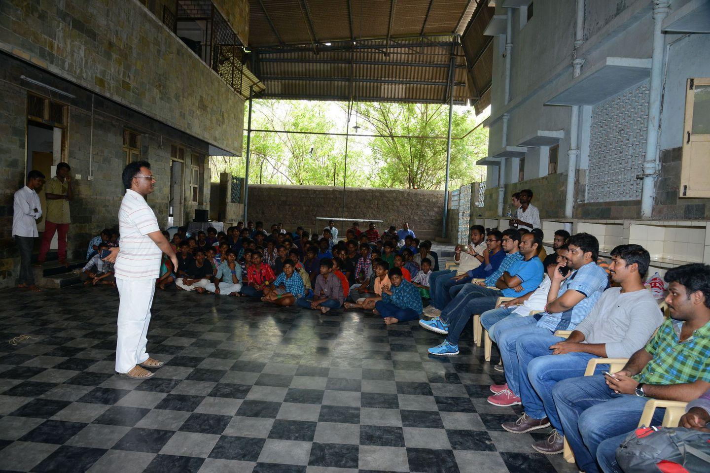 Fans NTR Birthday Celebrations at Don Bosco School Photos