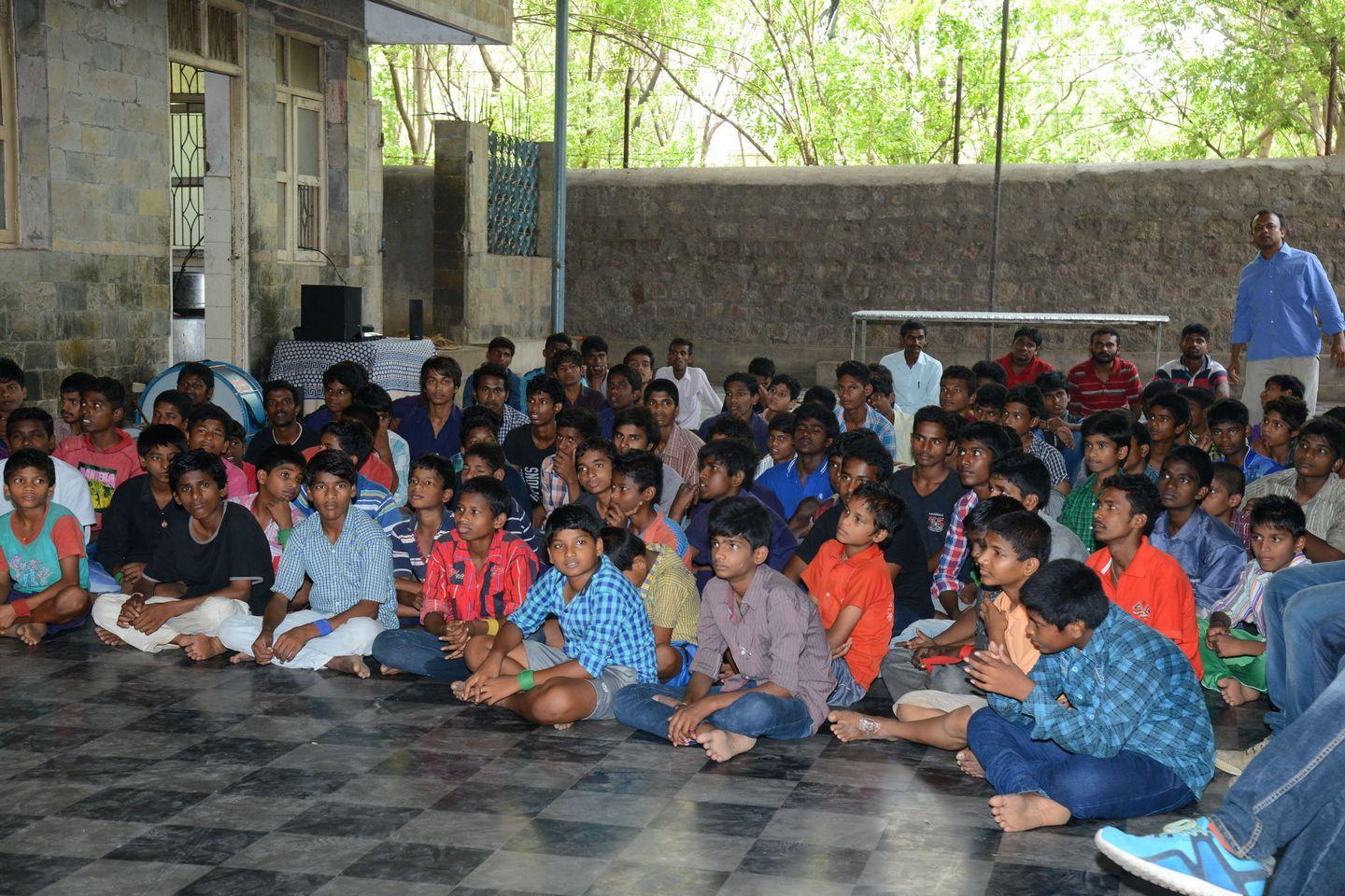 Fans NTR Birthday Celebrations at Don Bosco School Photos