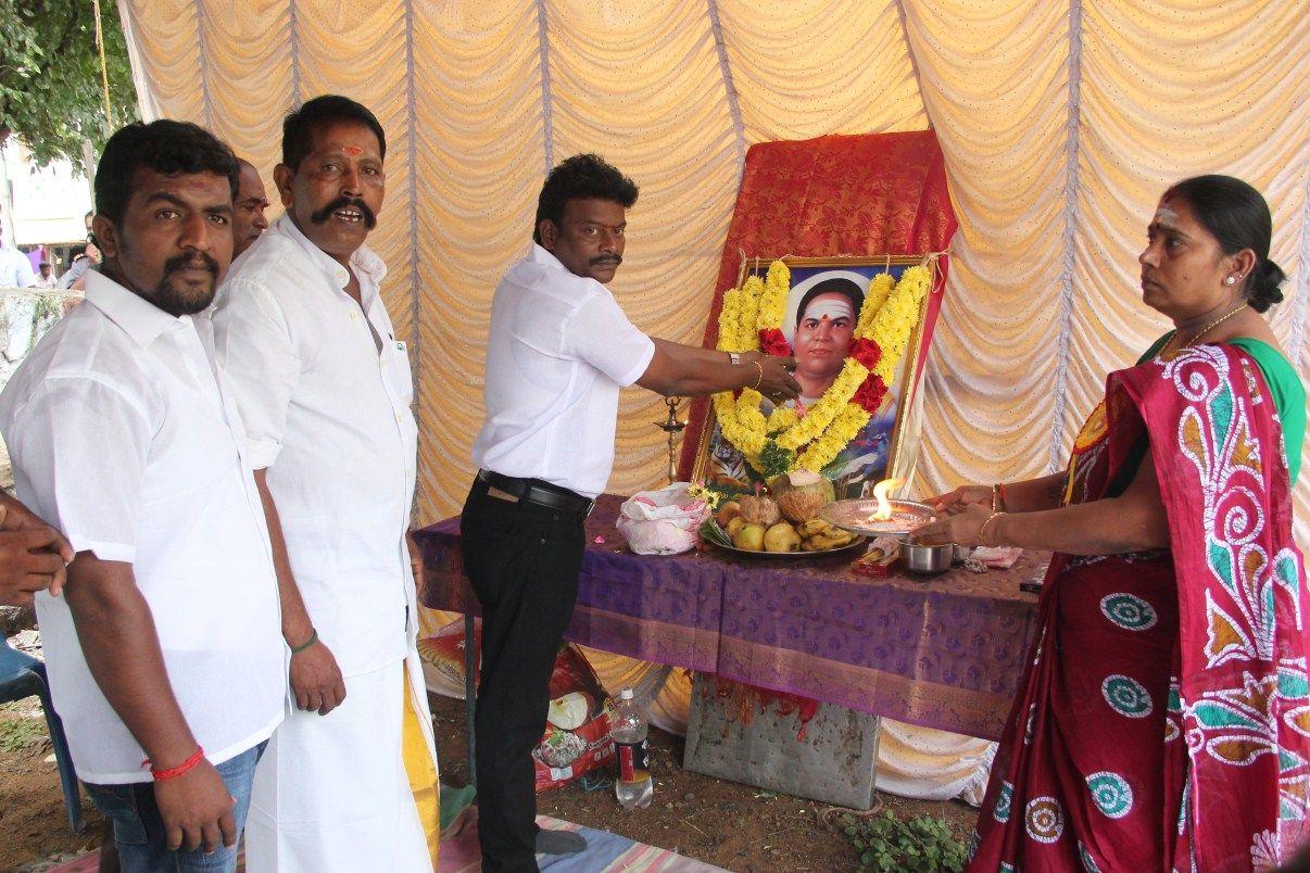 Ganeshwaran team celebrate Devar Jayanthi Stills