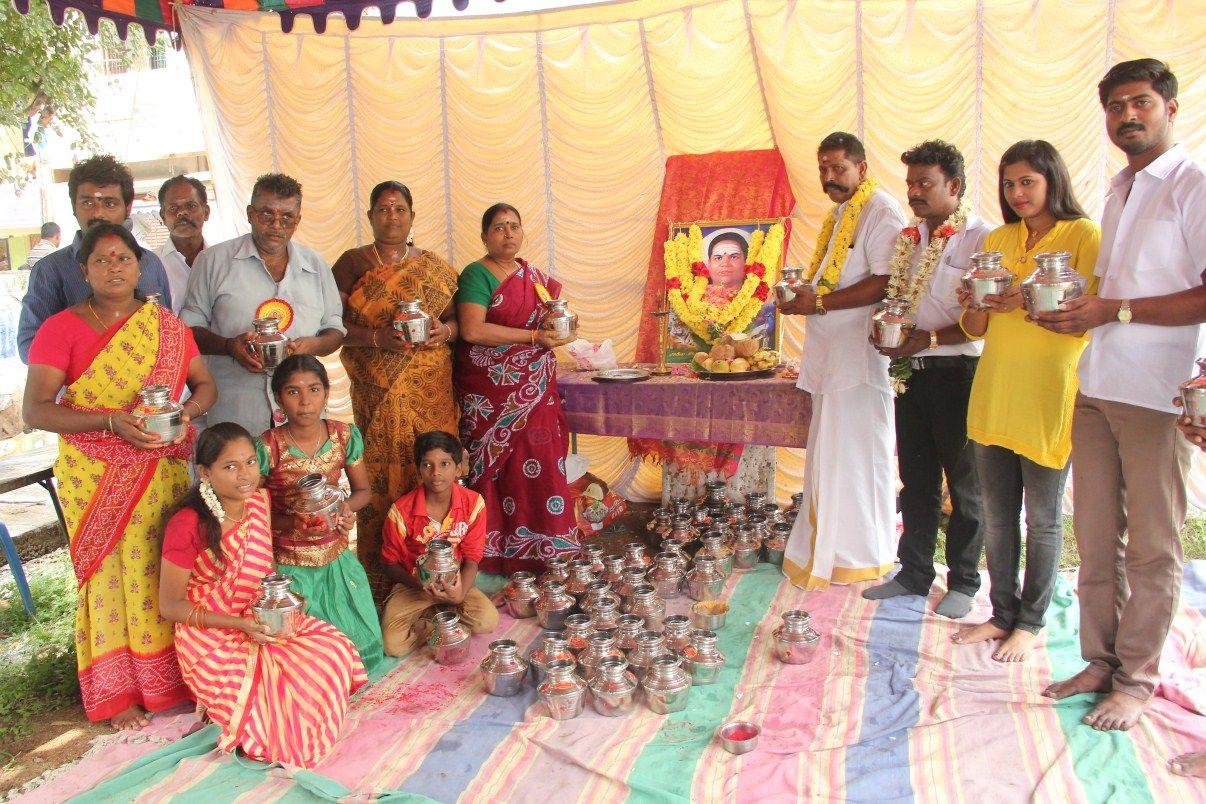 Ganeshwaran team celebrate Devar Jayanthi Stills