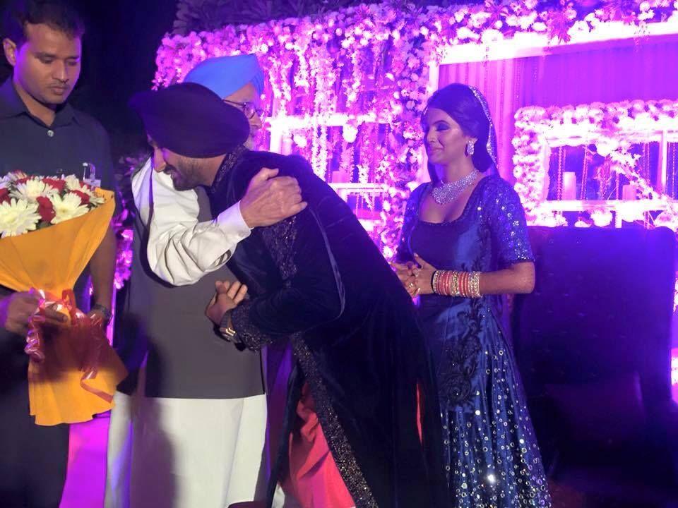 Harbhajan Singh & Geeta Basra's Wedding Reception Photos
