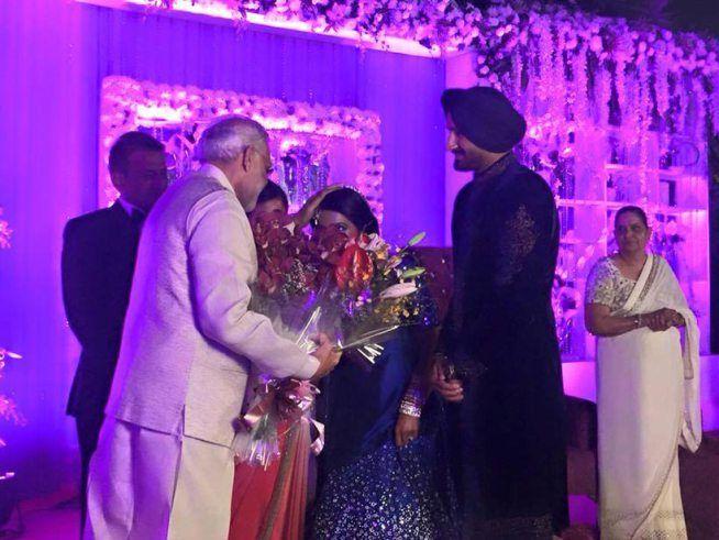 Harbhajan Singh & Geeta Basra's Wedding Reception Photos