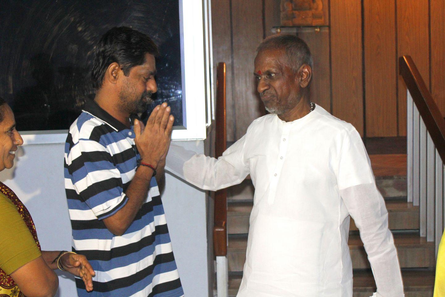 Ilayaraja Respects Cancer Patient Stills