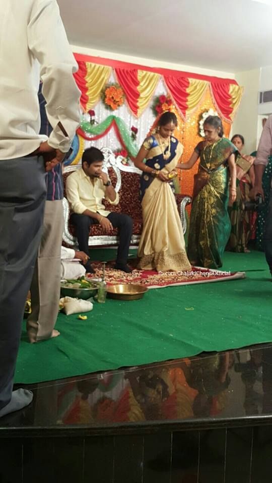 Jabardasth Comedian Chalaki Chanti Engagement Photos