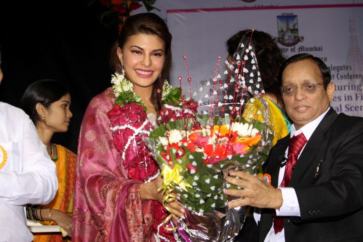 Jacqueline Fernandez Attends Mumbai University Photos