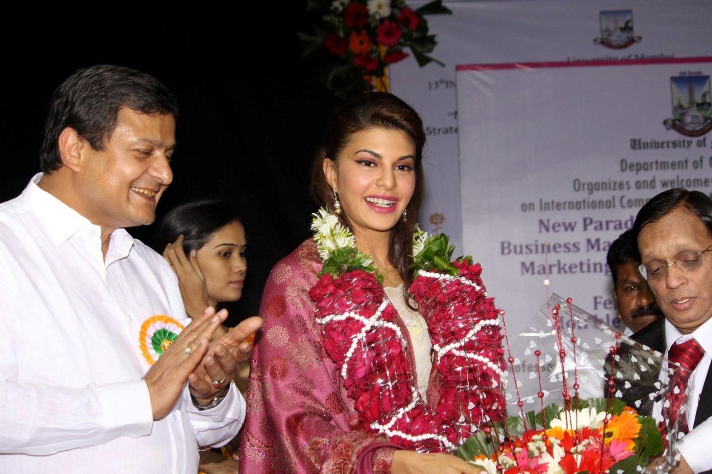 Jacqueline Fernandez Attends Mumbai University Photos