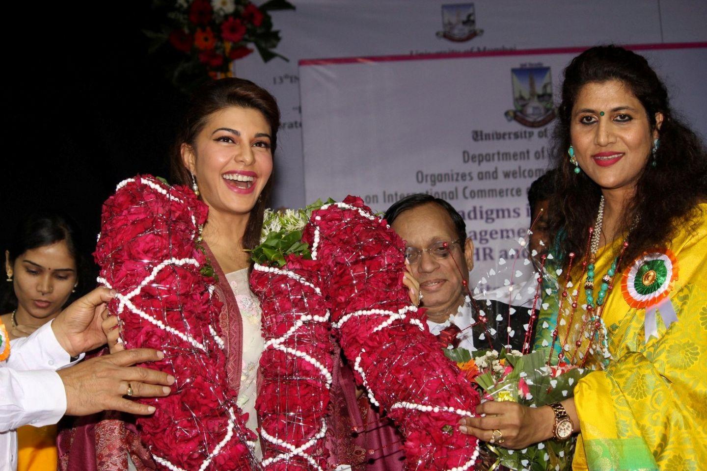 Jacqueline Fernandez Attends Mumbai University Photos