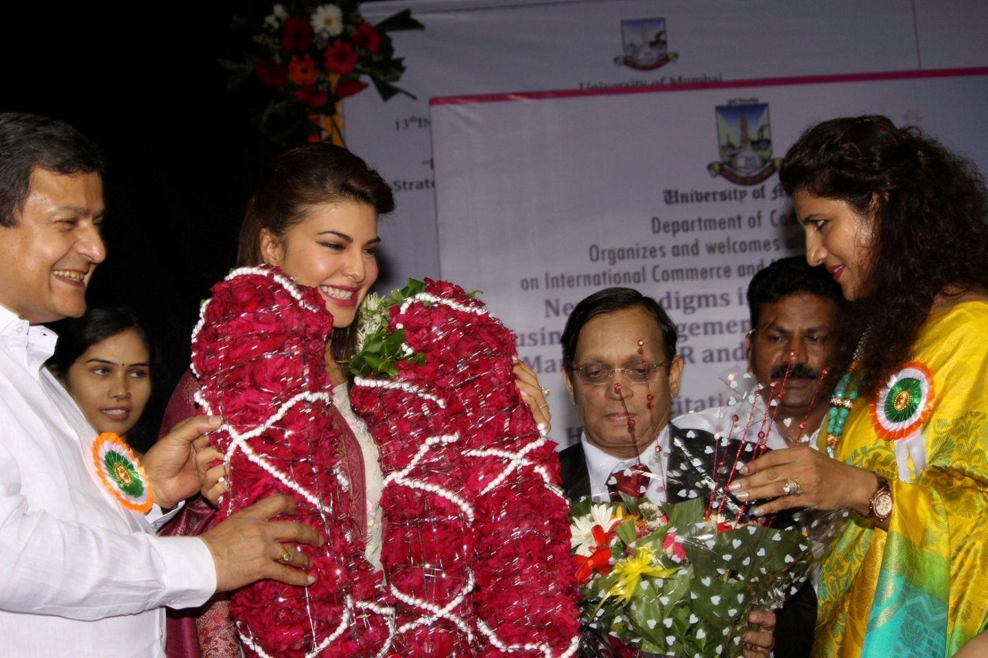 Jacqueline Fernandez Attends Mumbai University Photos
