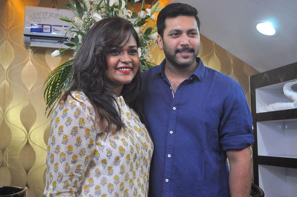 Jayam Ravi Inaugurates Essensuals Salon at Adyar Photos