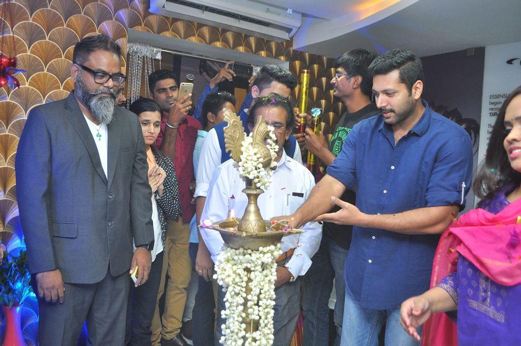 Jayam Ravi Inaugurates Essensuals Salon at Adyar Photos