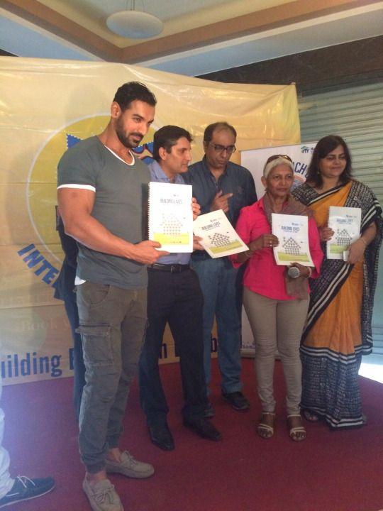 John Abraham Pics at His Humble Best At A School Event