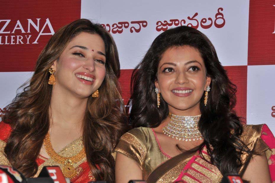 Kajal & Tamannaah Launch Khazana Jewellery in Vizag Photos