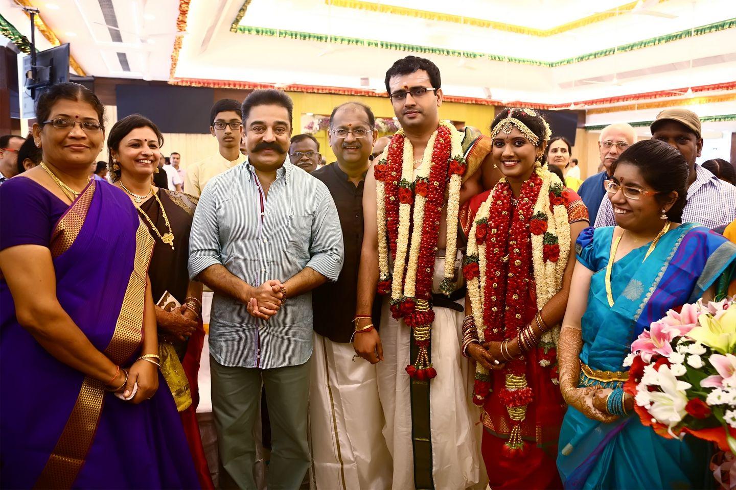 kamal Hassan Pics At Producer Srikanth Son Wedding Reception