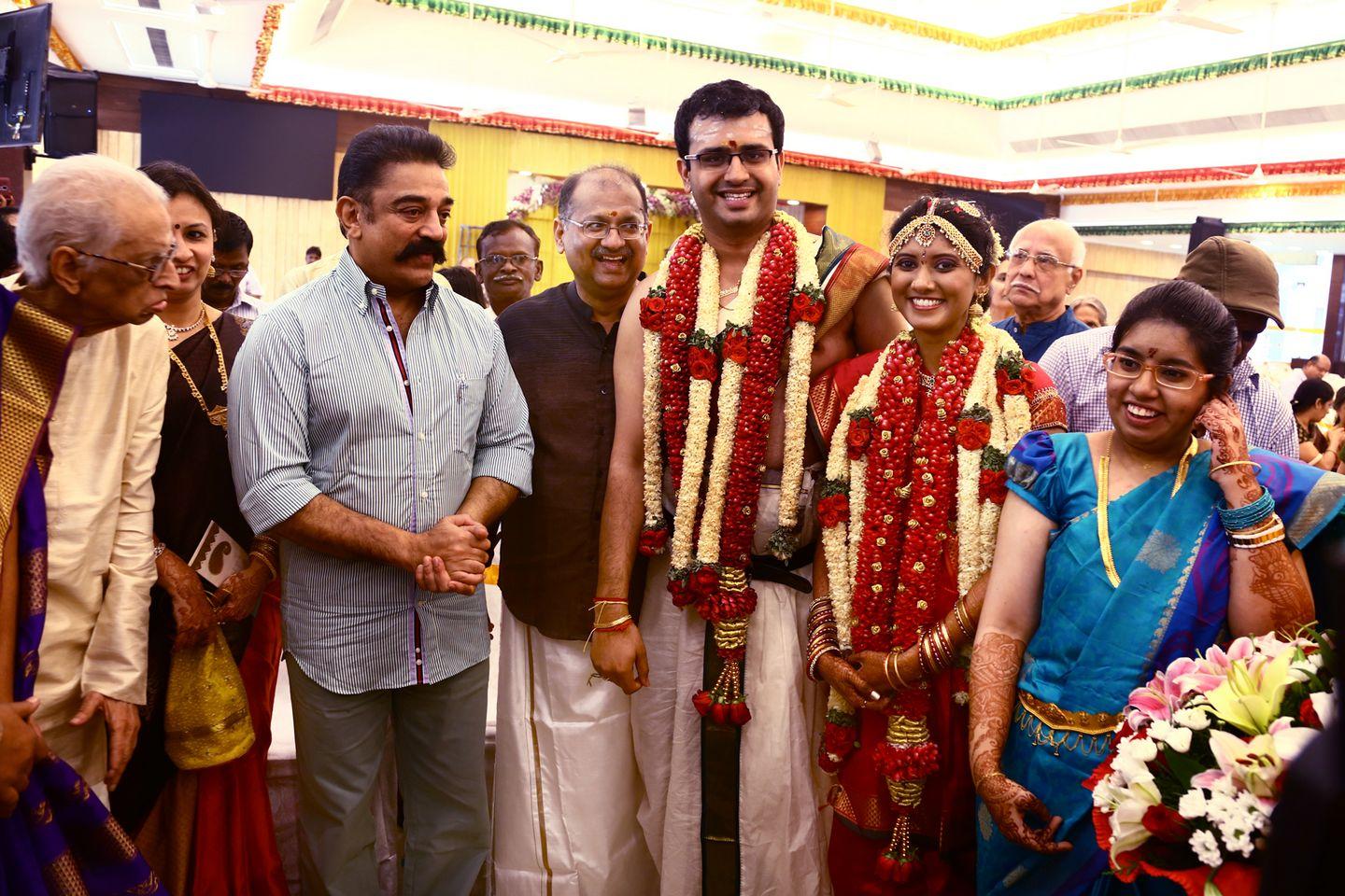 kamal Hassan Pics At Producer Srikanth Son Wedding Reception