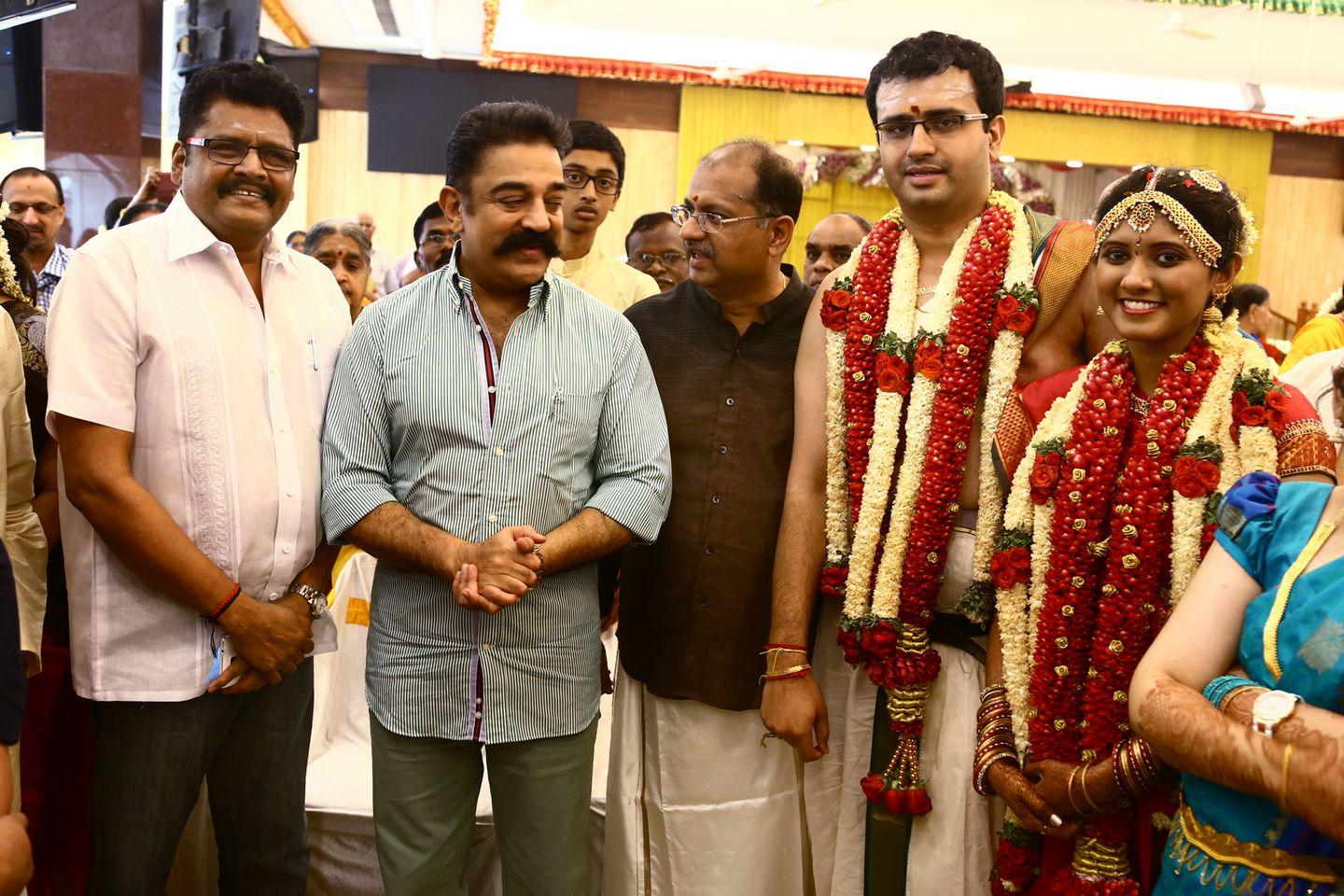 kamal Hassan Pics At Producer Srikanth Son Wedding Reception