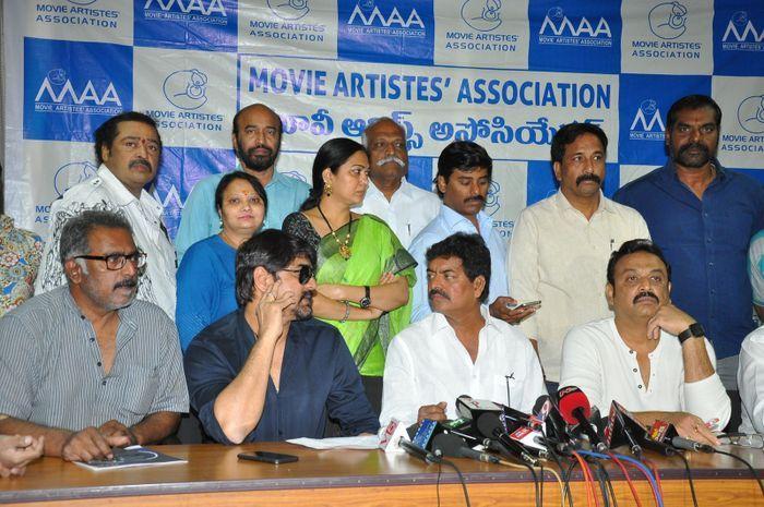 MAA Association PressMeet on Sri Reddy Photos