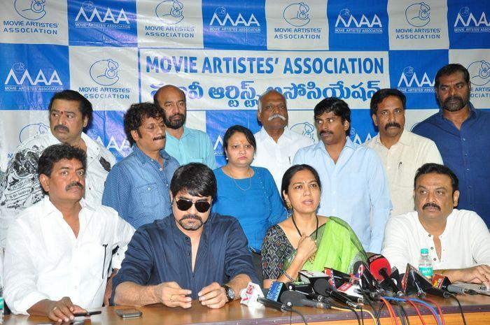 MAA Association PressMeet on Sri Reddy Photos