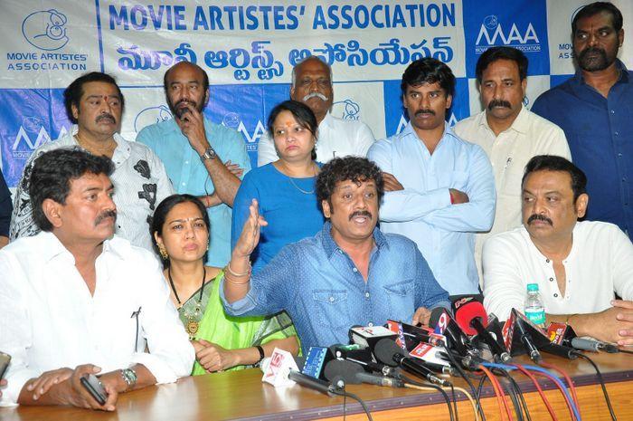 MAA Association PressMeet on Sri Reddy Photos