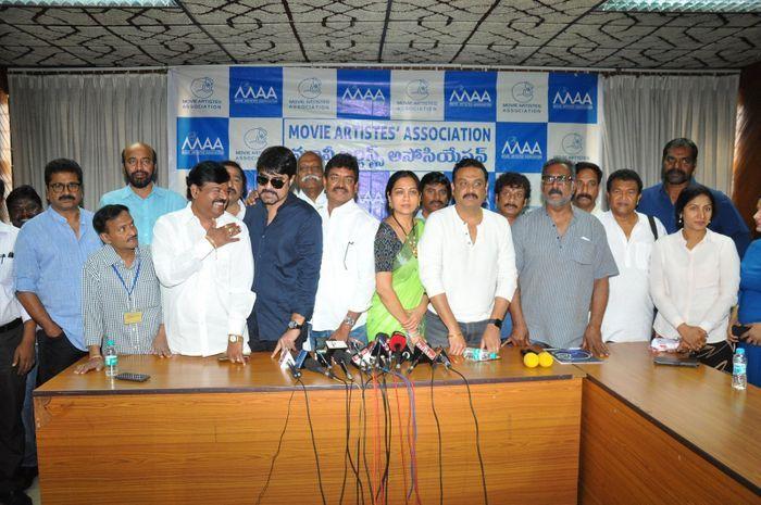 MAA Association PressMeet on Sri Reddy Photos