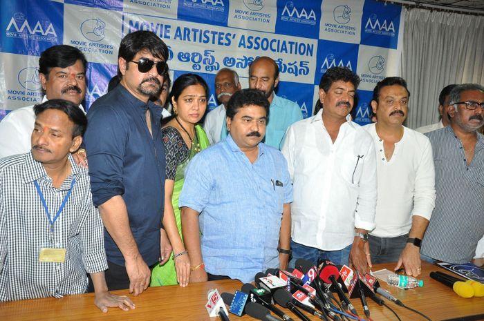 MAA Association PressMeet on Sri Reddy Photos