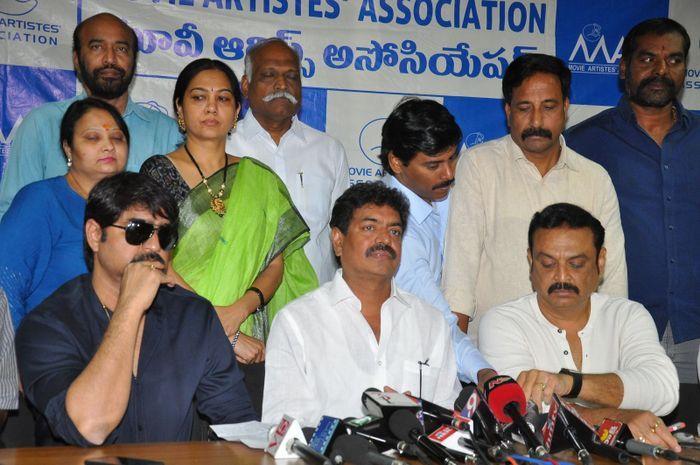 MAA Association PressMeet on Sri Reddy Photos