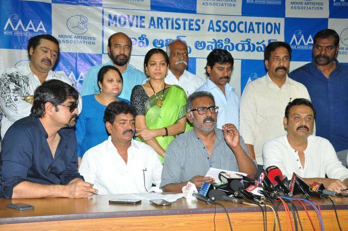 MAA Association PressMeet on Sri Reddy Photos