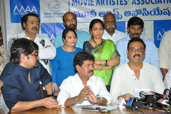 MAA Association PressMeet on Sri Reddy Photos