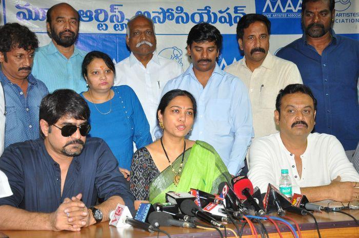 MAA Association PressMeet on Sri Reddy Photos