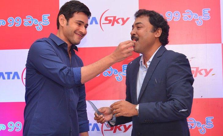 Mahesh Babu At TATA Sky Success Celebrations Photos