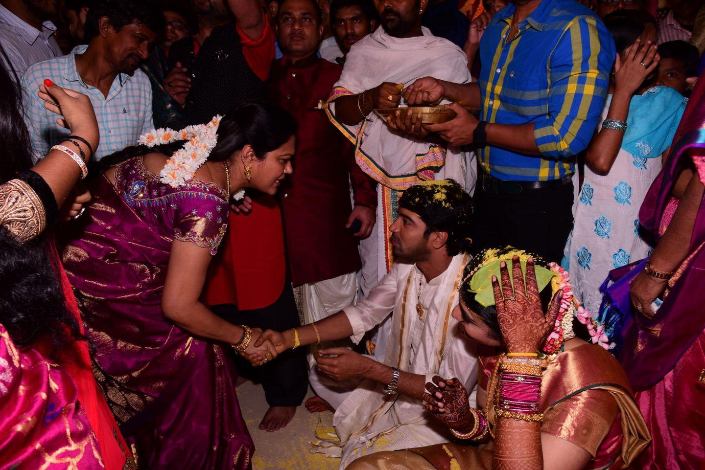 Main Celebs Group at Allari Naresh Wedding Photos