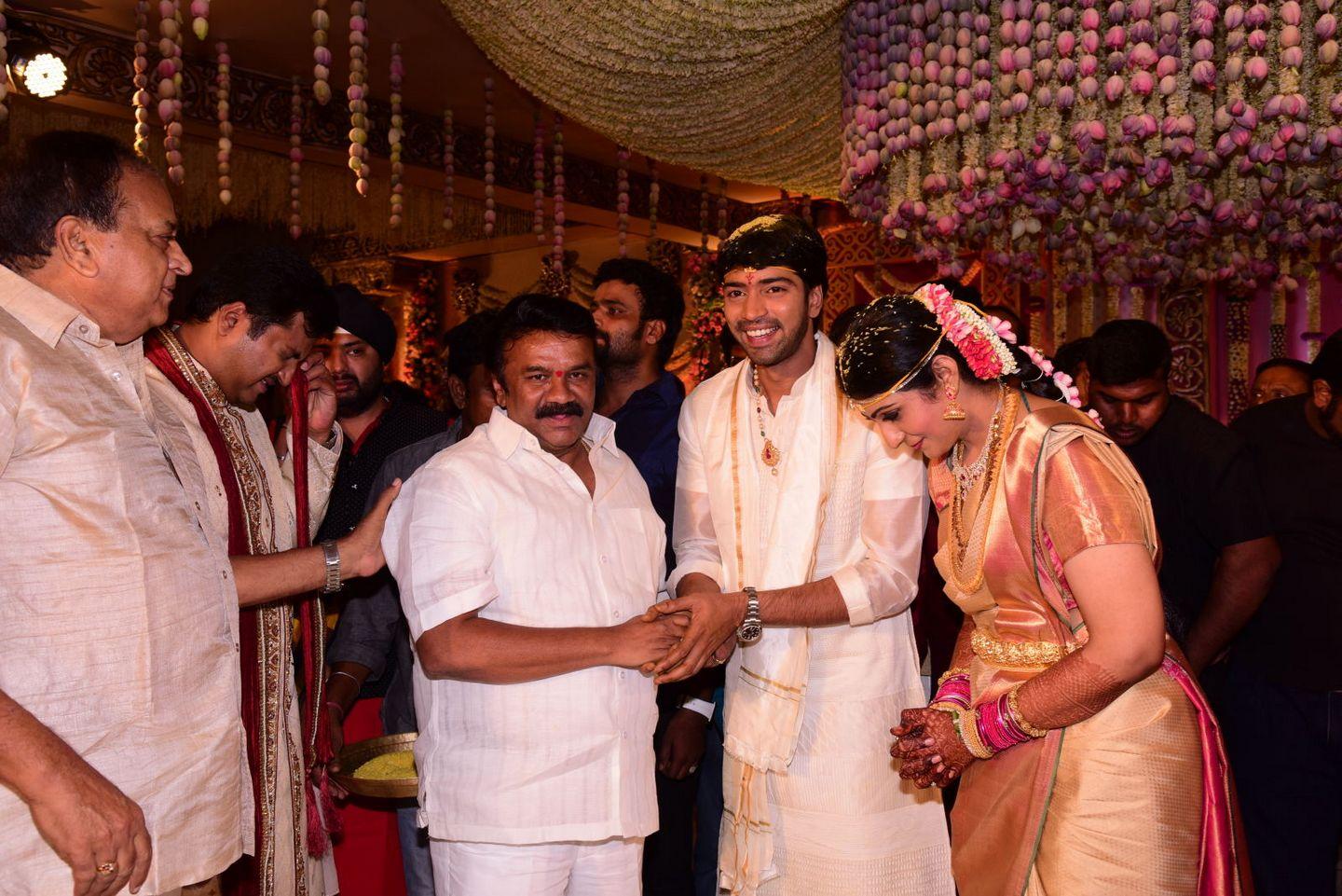 Main Celebs Group at Allari Naresh Wedding Photos
