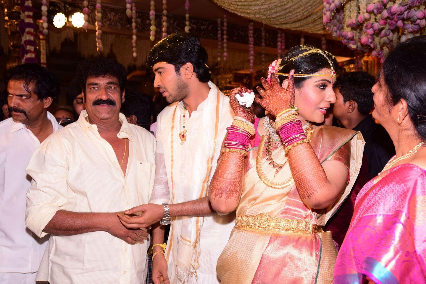 Main Celebs Group at Allari Naresh Wedding Photos