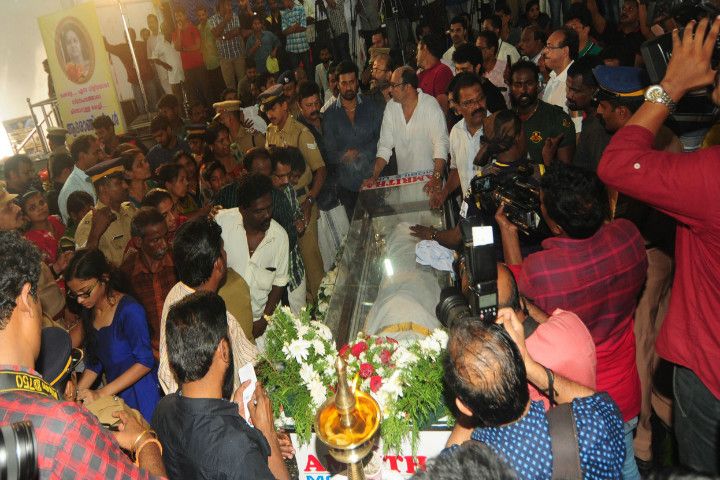 Malayalam actress Kalpana Ranjini’s funeral Photos