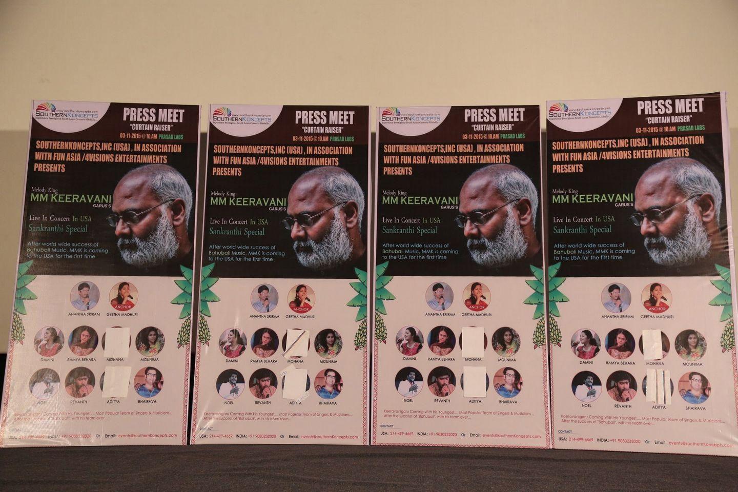MM Keeravani At Red Alert Movie Press Meet