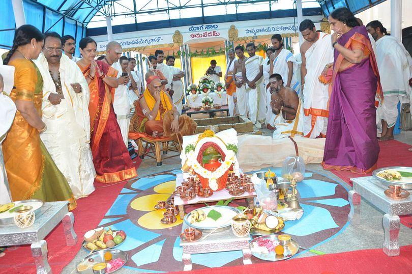 Mrutyunjaya Yagam At Film Nagar Temple