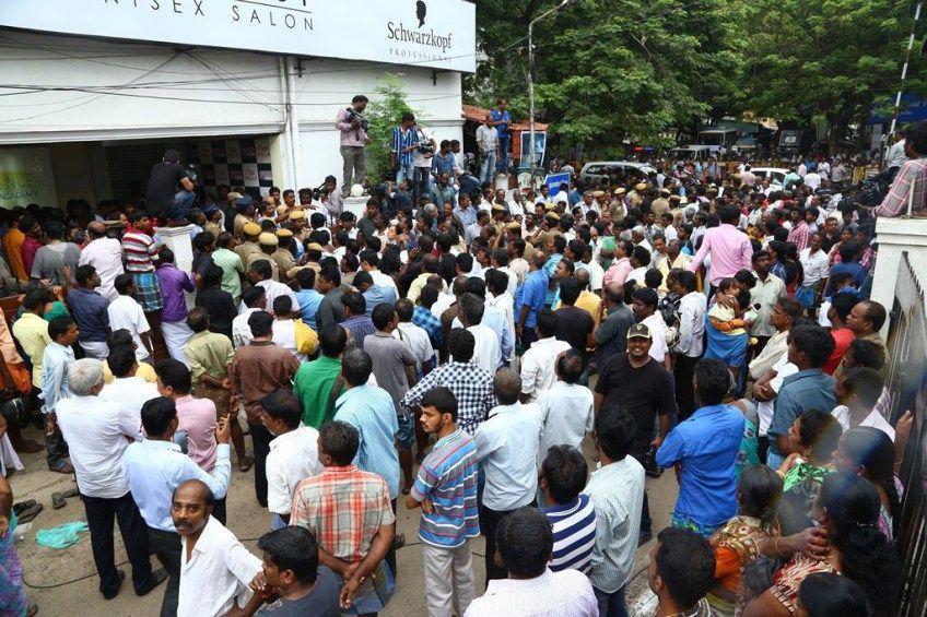 MS Viswanathan Funeral Photos