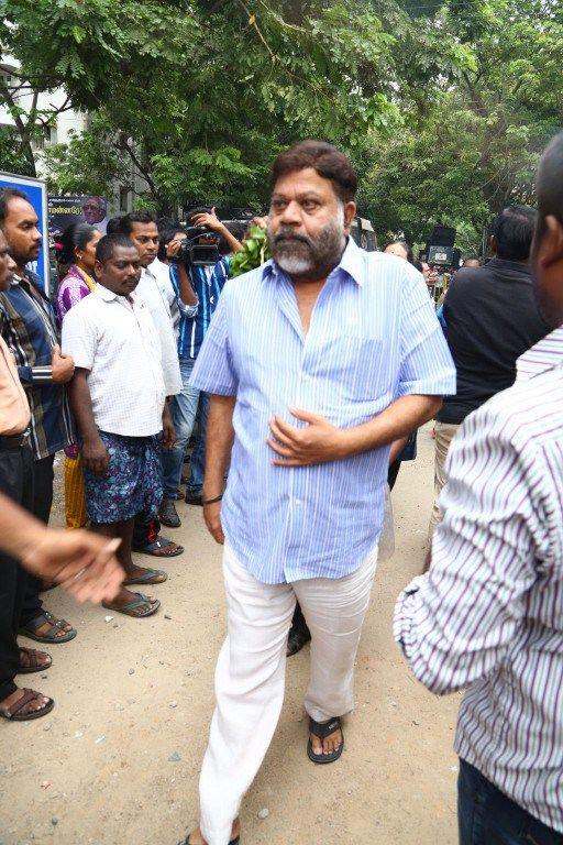 MS Viswanathan Funeral Photos