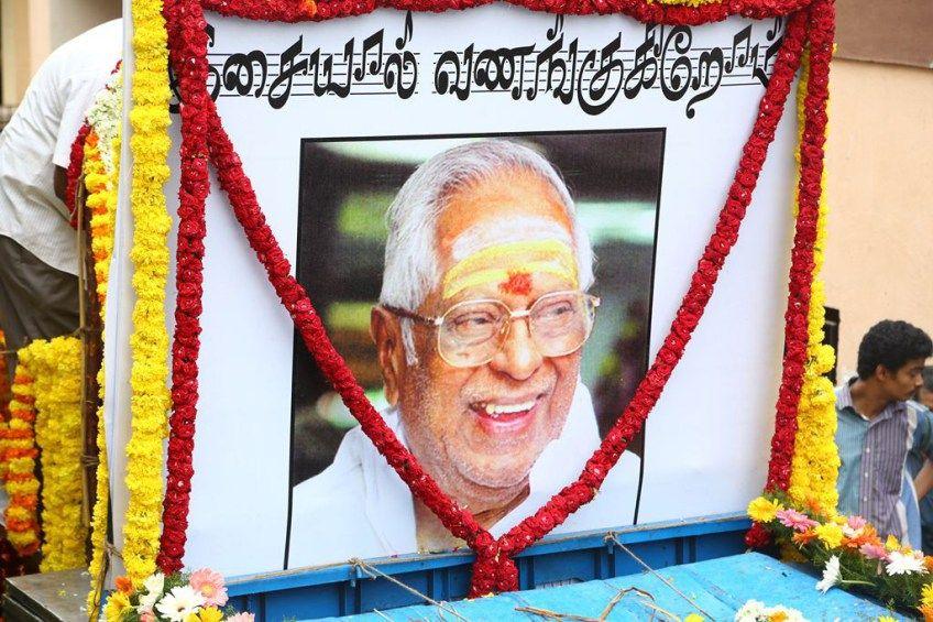 MS Viswanathan Funeral Photos