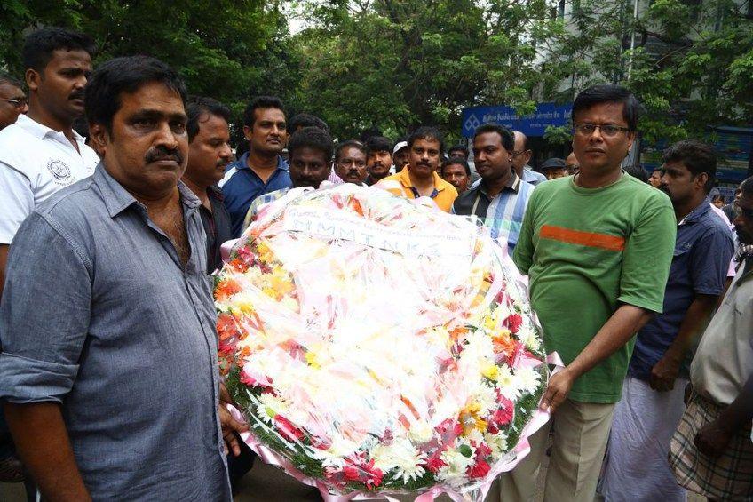 MS Viswanathan Funeral Photos