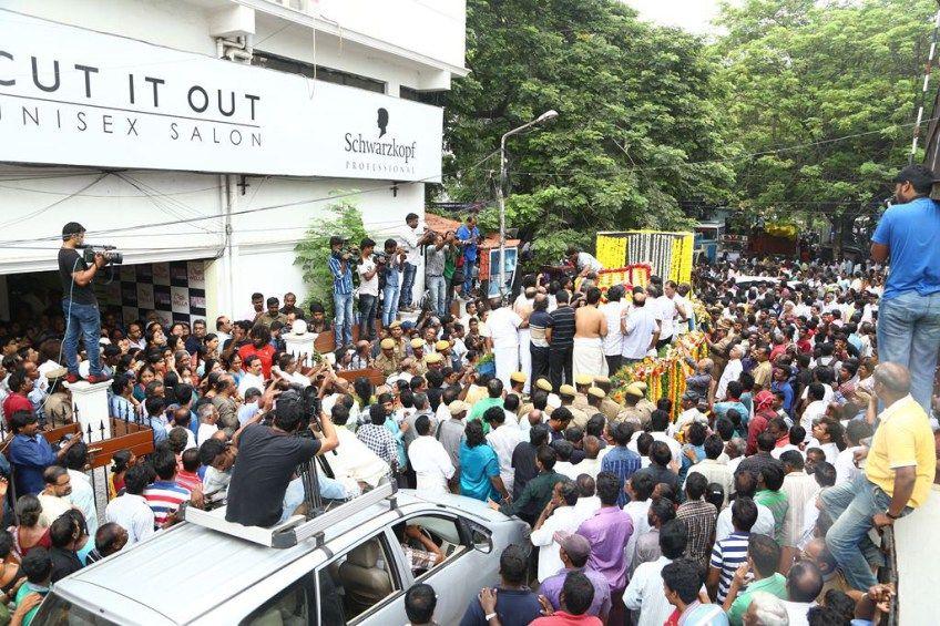 MS Viswanathan Funeral Photos