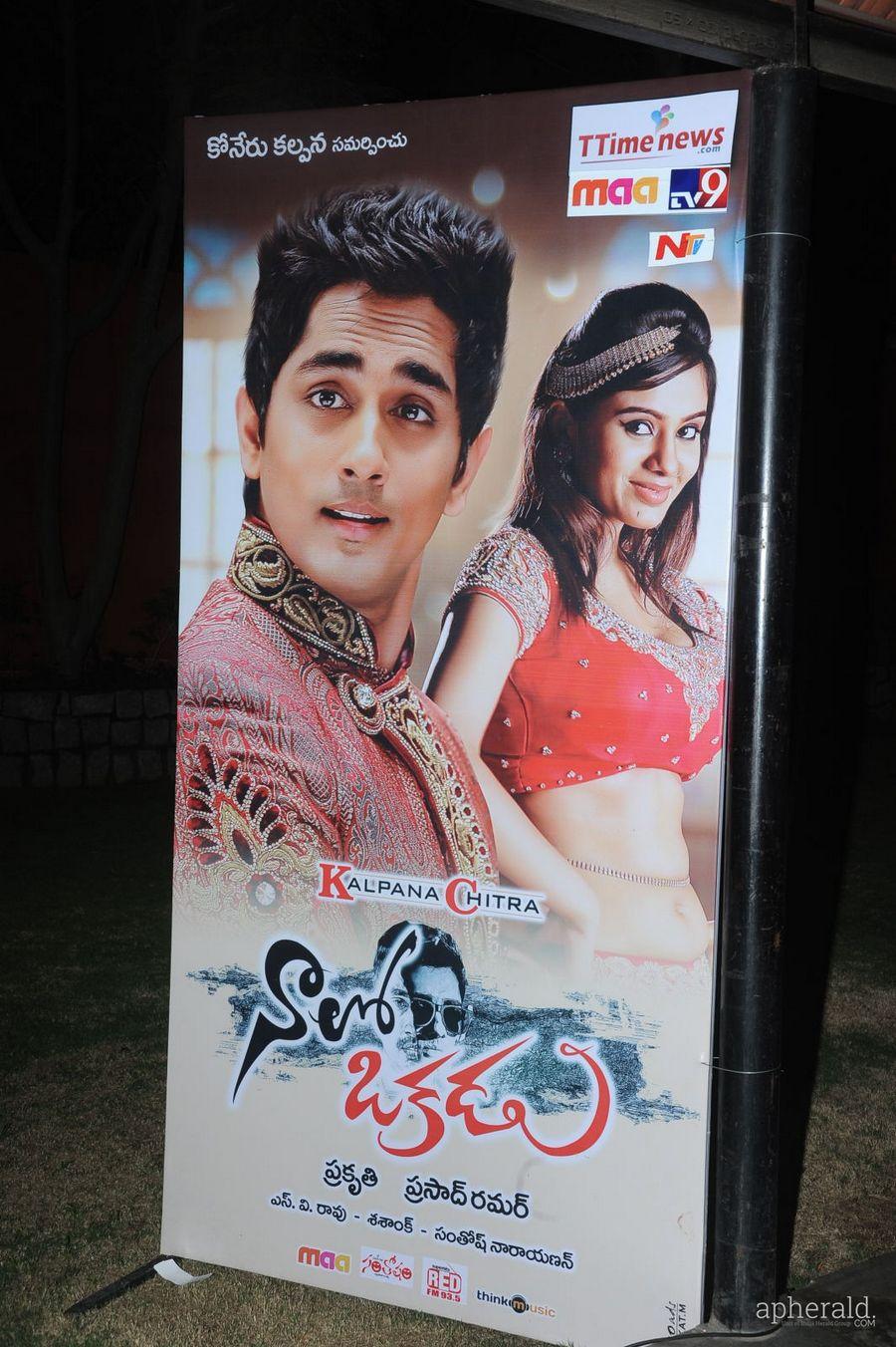 Naalo Okkadu hoardings at Audio launch