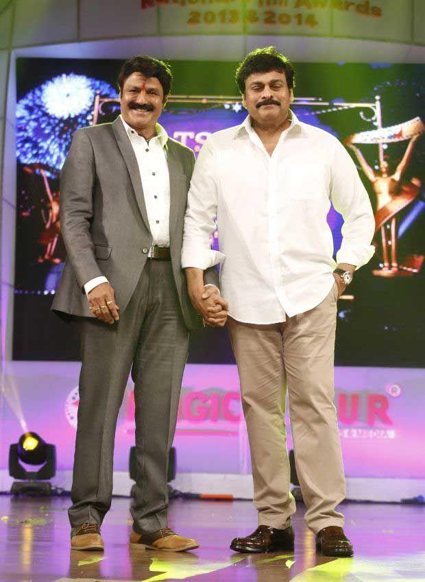 Nandamuri Balakrishna, Chiranjeevi At TSR TV9 National Film Awards Photos