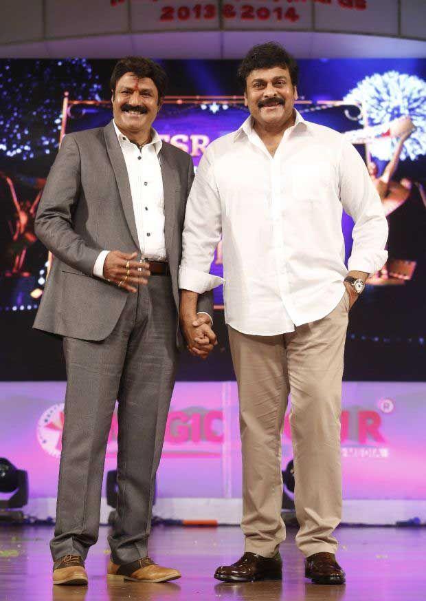 Nandamuri Balakrishna, Chiranjeevi At TSR TV9 National Film Awards Photos