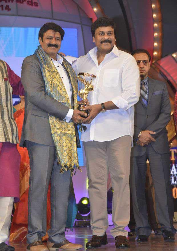 Nandamuri Balakrishna, Chiranjeevi At TSR TV9 National Film Awards Photos