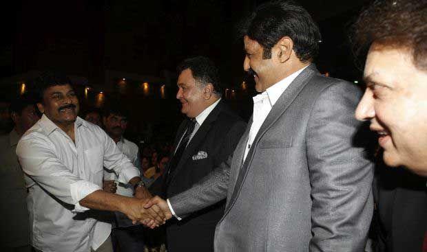 Nandamuri Balakrishna, Chiranjeevi At TSR TV9 National Film Awards Photos