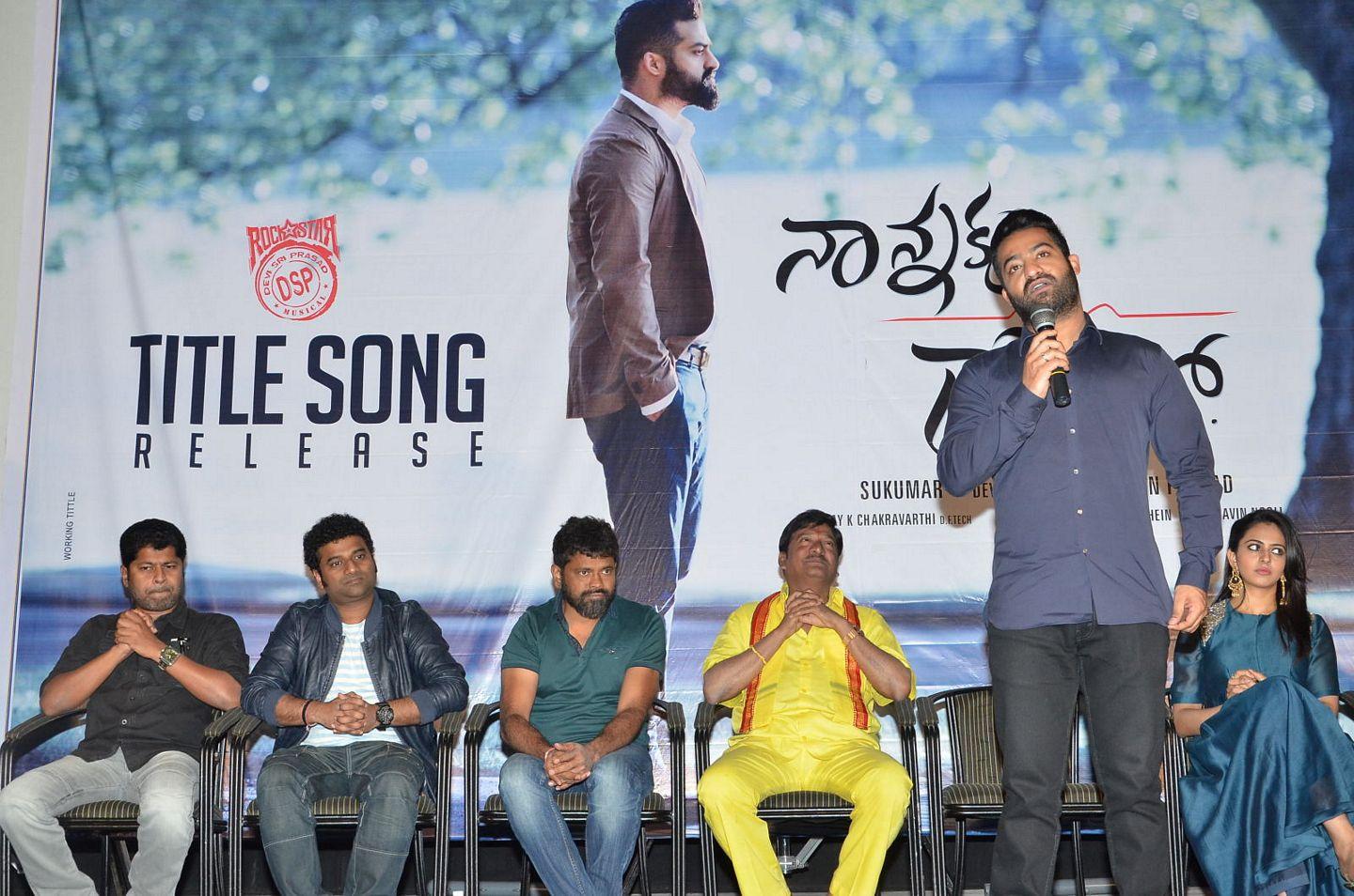 Nannaku Prematho Movie Title Song Launch Photos